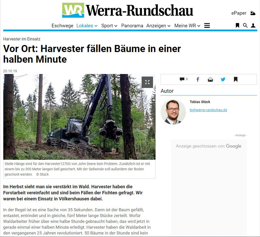 Werra Rundschau Online 20 Oktober 2019
